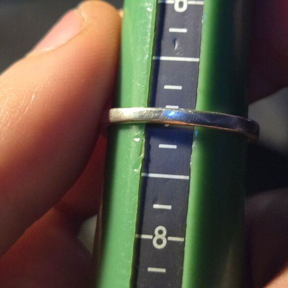 Filigree purple stone Vintage Sterling Silver Ring Sz 7 - Picture 6 of 7